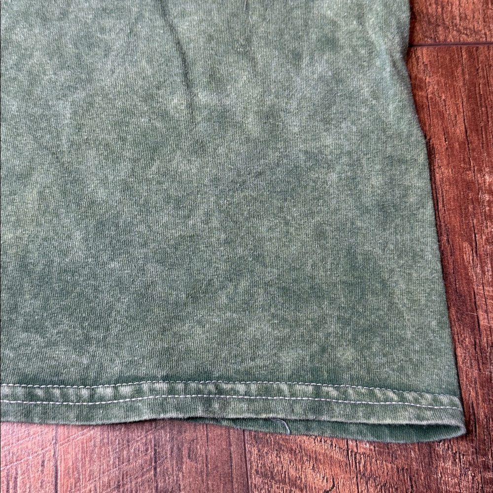 Nirvana Washed Dye Band Tee green smiley face t-shirt size large - Picture 4 of 7